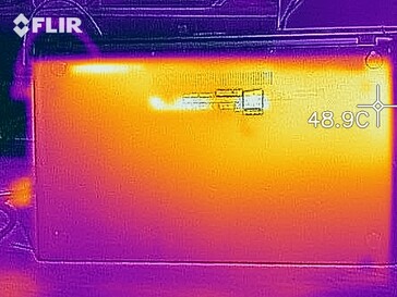 HDistribuzione del calore sotto carico (lato inferiore)