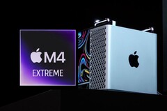 Con il SoC M4 Extreme fuori dai giochi, il prossimo Mac Pro Apple dovrà probabilmente accontentarsi dell'M4 Ultra. (Fonte immagine: Apple, modificato)