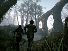 Un'immagine che mostra due personaggi di A Plague Tale: Innocence, ora scontato del 90% su Steam.