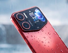Il Sospiro A70 integra un display secondario in un ampio modulo fotocamera.