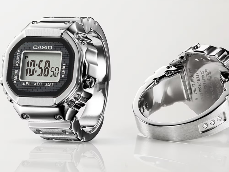 L'orologio ad anello Casio CRW001-1. (Fonte: Casio)