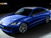 Un canale YouTube automobilistico ha rilasciato nuove immagini di rendering della prossima berlina elettrica di Hyundai chiamata Ioniq 6 (Immagine: GotchaCars)