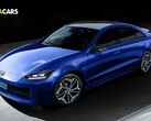 Un canale YouTube automobilistico ha rilasciato nuove immagini di rendering della prossima berlina elettrica di Hyundai chiamata Ioniq 6 (Immagine: GotchaCars)