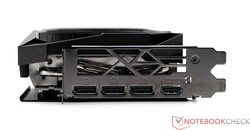 Porte esterne di MSI GeForce RTX 4060 Ti Gaming X Trio 8G