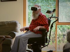 Un paziente in particolare sta testando la Synchron BCI in tandem con Apple Vision Pro. (Fonte: Synchron YT)