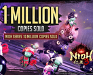 Uno screengrab dell'annuncio di 1 milione di copie vendute di Nioh 3 da parte del Team Ninja