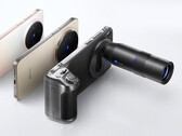 Il Vivo X300 Pro con l'accessorio del kit fotocamera collegato. (Fonte immagine: Vivo - modificato)