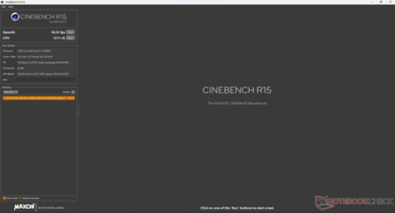 Prestazioni di Cinebench R15 sulla batteria (esecuzione singola)