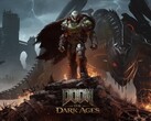DOOM Slayer si trova in cima a un campo di battaglia nella key art ufficiale di DOOM: The Dark Ages (Fonte immagine: DOOM: The Dark Ages, per gentile concessione di Keymailer)
