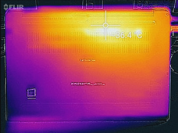 Profilo termico, idle, lato inferiore