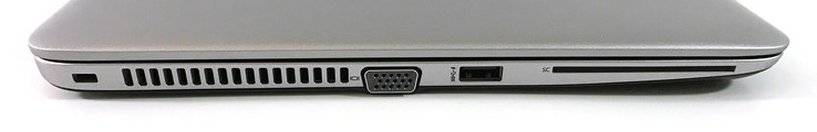 Lato sinistro: lock Kensington, VGA, USB 3.0, lettore SmartCard