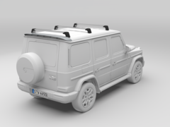 L'imminente Mercedes Classe G EQ sembra rimanere fedele al look squadrato della Classe G. (Fonte: Mercedes-Benz)