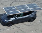 Tesla: un hobbista mostra un tetto solare sulla sua auto elettrica (Immagine: somid3, Reddit)