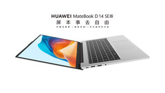 Huawei ha dotato il MateBook D 14 SE di un display 16:10 e di un processore Intel Raptor Lake quest'anno. (Fonte immagine: Huawei)