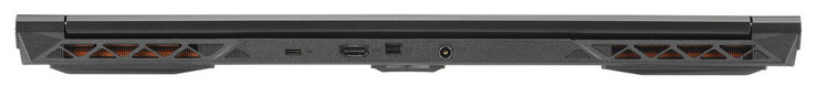 Retro: USB 3.2 Gen 2 (USB-C), HDMI 2.1, Mini Displayport 1.4, adattatore AC