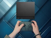 Il controller Steam in foto insieme alla Steam Machine