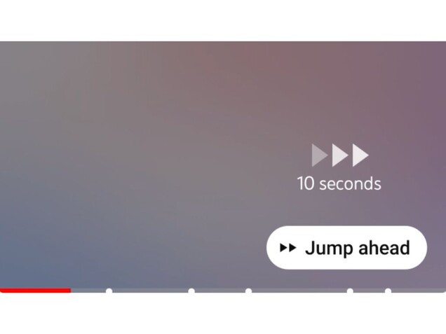Il nuovo pulsante 'Vai avanti' di YouTube Premium su Android (Fonte: YouTube)