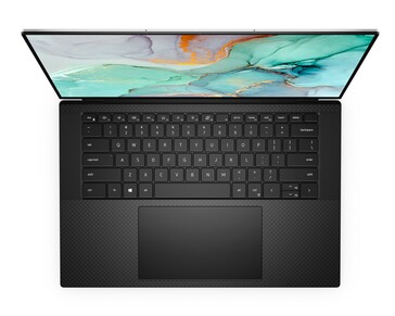 Dell XPS 15 9510 - Nero - Vista dall'alto. (Fonte immagine: Dell)