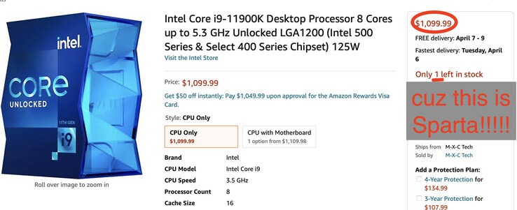 La prima CPU meme di Intel - Il Core i9-11900K