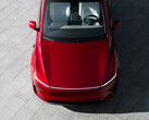 La nuova Model Y 2026 nel colore Ultra Red. (Fonte: Tesla)