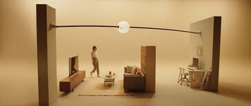 Può essere installato con configurazioni di binari flessibili (fonte immagine: schermata video del prodotto)