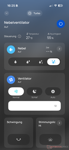 Controllo del dispositivo tramite app