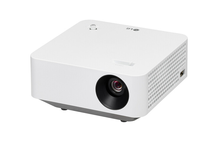 Il proiettore portatile LG PF510Q CineBeam Smart. (Fonte: Apple)