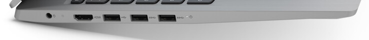 Lato sinistro: Alimentazione, HDMI, USB 2.0 (Type-A), 2x USB 3.2 Gen 1 (Type-A)