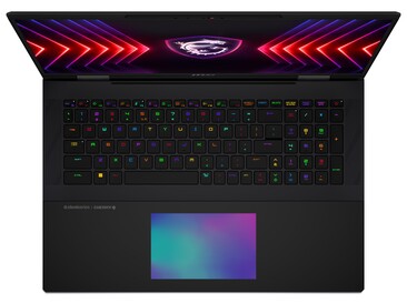 MSI Titan 18 HX - Touchpad RGB. (Fonte immagine: MSI)