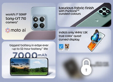 Sono state rivelate le specifiche principali di Motorola Edge 70 Fusion