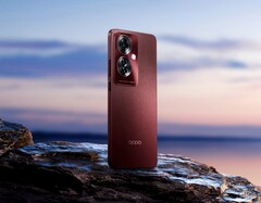 L&#039;Oppo F25 Pro 5G è dotato di un retro testurizzato opzionale in un accattivante colore rosso. (Immagine: Oppo)
