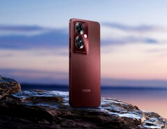L'Oppo F25 Pro 5G è dotato di un retro testurizzato opzionale in un accattivante colore rosso. (Immagine: Oppo)