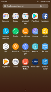 Samsung Galaxy J7 (2017): apps