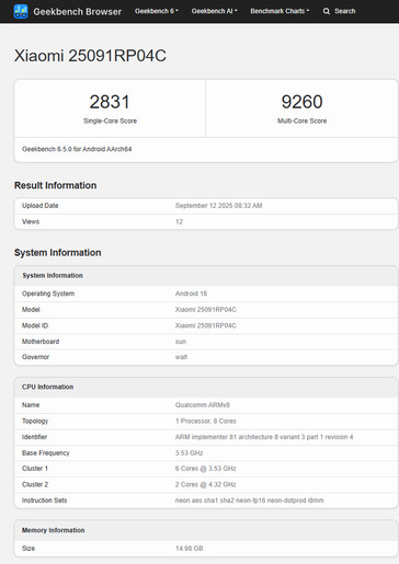 (Fonte: Geekbench)