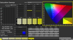 CalMAN: saturazione del colore (calibrata)