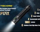 Il Nitecore P17iX offre le stesse caratteristiche del P27iX, solo con una testa più piccola