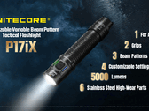 Il Nitecore P17iX offre le stesse caratteristiche del P27iX, solo con una testa più piccola