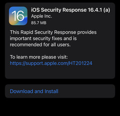 Apple ha lanciato oggi il suo primo aggiornamento pubblico di Rapid Security Response. (Immagine: own)