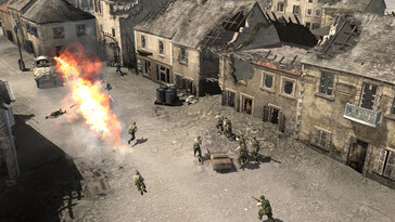 Nella foto: Una schermata di gioco di Company of Heroes.