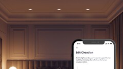 La luce LED di Crestron può attenuare le tue luci interne per adattarle al tuo ritmo circadiano. (Fonte: Crestron)