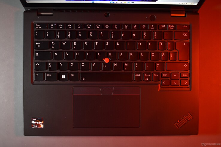 ThinkPad L13 Yoga G4 AMD: area della tastiera