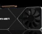 La RTX 4090 Ti Founders Edition potrebbe essere grande come il suo predecessore, ma con un dissipatore più spesso per tenere conto di un TGP maggiore. (Fonte: La legge di Moore è morta)