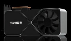 La RTX 4090 Ti Founders Edition potrebbe essere grande come il suo predecessore, ma con un dissipatore più spesso per tenere conto di un TGP maggiore. (Fonte: La legge di Moore è morta)