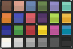 ColorChecker Passport: Il colore di riferimento è nel campo in basso.