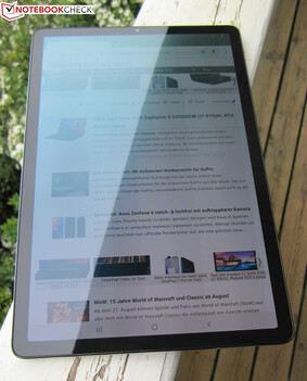 Utilizzo del Samsung Galaxy Tab S5e all'aperto