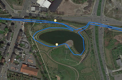 GPS Test: Samsung Galaxy J4 Plus (2018) – Pedalata intorno al lago