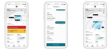 La boa intelligente Descent S1 comunica con l'app Garmin Dive.