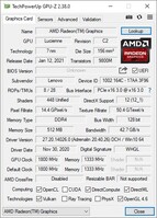 Lenovo IdeaPad Flex 5 GPU-Z: Scheda Info GPU
