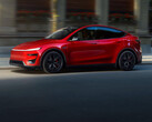 Nuova Model Y Performance nel colore Ultra Red. (Fonte: Tesla)