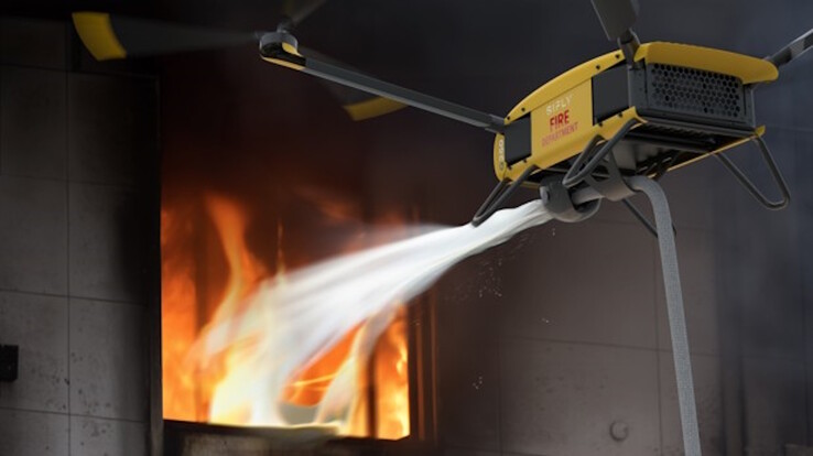 Il Q250 può essere utilizzato per la lotta antincendio (Fonte: SiFly)